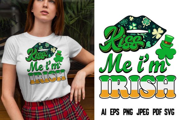 Download Kiss Me St .Patrick's Day Tshirt Design - Shirt design Collection
