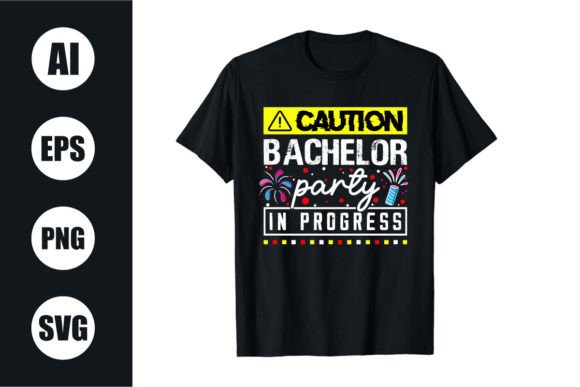 Download Bachelor Party Retro Wavy T Shirt Design - Shirt design Collection