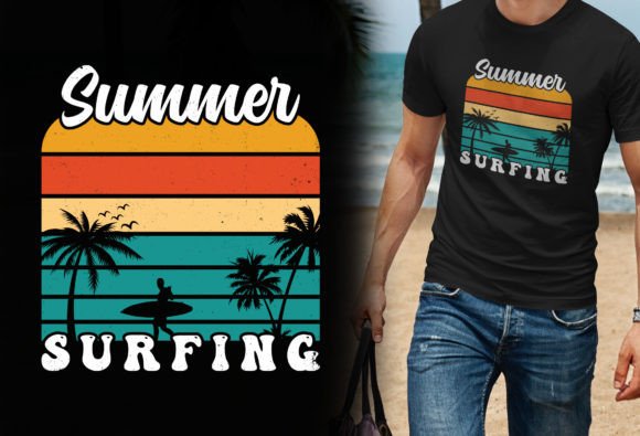 Download Summer Surfing - Vector Graphic T Shirt - Vector graphic t shirt Collection