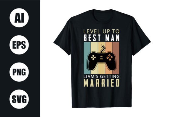 Download Bachelor Party Retro Wavy T Shirt Design - Shirt design Collection