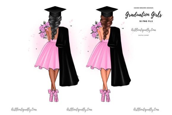 Download Graduation Girls Clipart, Graduates 2024 - Graduation Collection