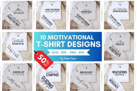 Download Motivational T-shirt Designs Bundle - Shirt design Collection