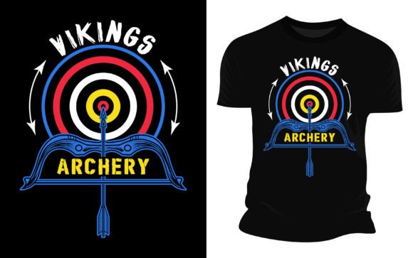 Download Vikings Archery - Vector Graphic T Shirt - Vector graphic t shirt Collection