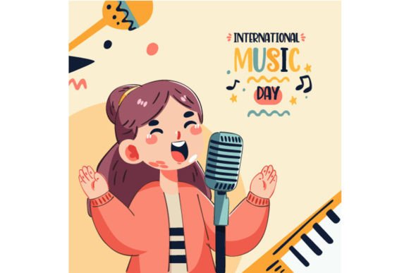 Download International Music Day Illustration - Premium Resources