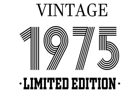 Download Vintage Since 1975 Svg, Birthday Svg, 47 - 1975 Collection