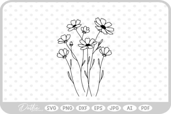 Download Wildflowers Flower Nature SVG PNG DXF - Flowers Collection