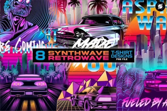 Download Synthwave Retrowave T-shirt Designs - Shirt design Collection