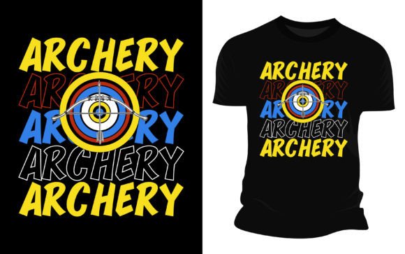 Download Archery - Vector Graphic T-shirt Design. - Shirt design Collection
